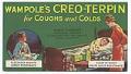 Image of Wampole's Creo-Terpin for coughs and colds advertising card, circa 1910