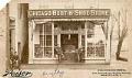 Image of Exterior of Chicago Boot & Shoe Store before Great Seattle Fire, circa 1889