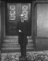 Image of Rev. Mark Matthews posing on sidewalk, Seattle, circa 1910
