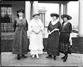 Image of Four members of the Daughters of the Pioneers of Washington, Seattle, April 21, 1920
