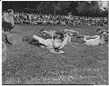 Image of Gordon Bradbury in pie eating contest, Seattle, August 3, 1947