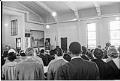 Image of Rev. Samuel B. McKinney delivering eulogy for Martin Luther King, Jr., Seattle, April 4, 1968