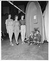 Image of Tip Toppers beauty queens posing with boys, Seattle, April 8, 1961