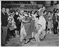 Image of Makah tribal dancers at State Capitol building, Olympia, March 3, 1964