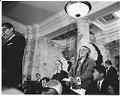 Image of Native American men at State Capitol building, Olympia, March 3, 1964