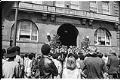 Image of Students protesting outside Seattle Community College, Seattle, May 22, 1969