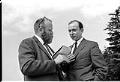 Image of Frank Herbert interviewing Roy Prosterman, Seattle, September 19, 1969