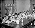 Image of Children praying before breakfast at Seattle Children's Home, August 22, 1941