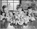 Image of Children praying before breakfast at Seattle Children's Home, August 22, 1941