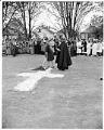 Image of Jessie Shields breaking ground for church addition, Seattle, April 28, 1962