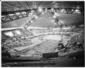 Image of Seattle Center Coliseum during renovation, March 1964