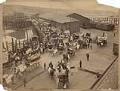 Image of July 4th parade at the waterfront, Seattle, July 4, 1891