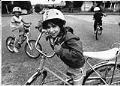 Image of Kids riding bikes in Wallingford, Seattle, May 28, 1986