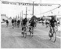 Image of Riders beginning Mercer Island bike race, July 23, 1966