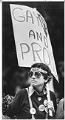 Image of Freedom marcher holding sign, Seattle, June 27, 1981