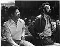 Image of Larry Gossett and Roberto Maestas at City Council meeting, Seattle, November 10, 1972