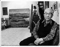 Image of Paul Horiuchi in his studio, Seattle, March 16, 1983