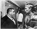 Image of Semu and Mad Bear in courthouse, Olympia, November 28, 1966