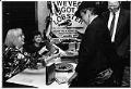 Image of J. A. Jance signing books, Seattle, November 15, 1991