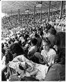 Image of Jehovah's Witnesses in grandstand at convention, Puyallup, June 23, 1977