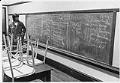 Image of Alfonso Simiano in classroom during occupation of Beacon Hill School, October 18, 1972