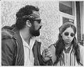 Image of Roberto Maestas and Celia Cantri during occupation of Beacon Hill School, October 1972