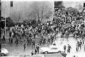 Image of Police and demonstrators on 5th Ave, Seattle, February 17, 1970