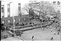 Image of Police and  demonstrators in front of the Federal Courthouse, Seattle, February 17, 1970