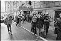 Image of Police arresting protester outside the Olympic Hotel, Seattle, February 17, 1970