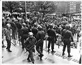 Image of Police and protesters at Federal Courthouse, Seattle, May 1971