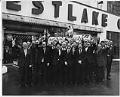 Image of Westlake Chevrolet Co. staff outside dealership, November 13, 1964