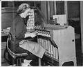 Image of Employee at the Federal Reserve Bank, Seattle, January 14, 1954