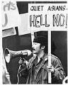 Image of Mike Tagawa leading OSU demonstration, Seattle, February 9, 1969