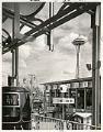 Image of Danish Pavilion, Skyride, and Space Needle at the World's Fair, Seattle, 1962