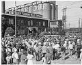 Image of Employees watching awards ceremony at Fisher Flouring Mills, Seattle, September 8, 1944