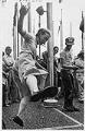 Image of Dancer clogging at Folklife Festival, Seattle Center, May 23, 1981