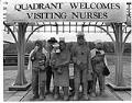 Image of Public sculpture decorated as nurses, Seattle, January 23, 1989