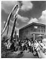 Image of Group watching the raising of the koinobori on Children's Day, Seattle, May 5, 1978