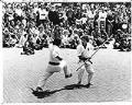 Image of Karate demonstration at Chinatown - International District festival, Seattle, June 10, 1978