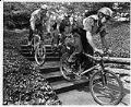 Image of Seattle Police Department bicycle patrol, Seattle, June 5, 1990