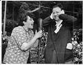 Image of Women in husband-calling contest at Rainier District Pow Wow, Seattle, August 7, 1949