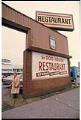 Image of Owner Laurie Gulbransen outside Dog House Restaurant, Seattle, January 10, 1994