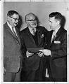 Image of David Levine, Mark Tobey, and Gordon Clinton, Seattle, March 30, 1959