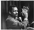 Image of Jesse Wineberry speaking at Ingraham High School, Seattle, January 19, 1987