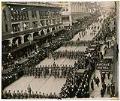 Image of Returning soldiers parading up Second Avenue, March 12, 1919