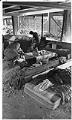 Image of Man cleaning camp under Alaskan Way Viaduct, Seattle, August 21, 1984