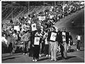 Image of Marchers walking in tribute on Martin Luther King. Jr. Day , Seattle, January 21, 1991