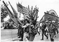 Image of Vietnam veterans marching in Memorial Day parade, Seattle, May 27, 1985