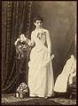 Image of Rebecca Gaines posing for graduation portrait, Seattle, June 7, 1888