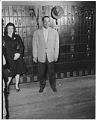 Image of Duke Ellington backstage, Seattle, 1947